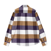 Carhartt WIP L/S Lyman Shirt (cassis) - Blue Mountain Store