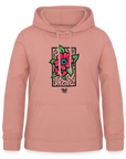Blume Frauen Hoodie - Altrosa