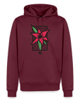 Lilie Männer Premium Hoodie - Burgunderrot