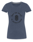 Frauen Premium T-Shirt - Blau meliert