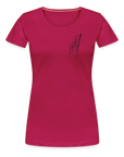 Asia Boot Frauen Premium T-Shirt - dunkles Pink