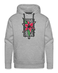 Lilie Männer Premium Hoodie - Grau meliert