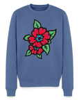 Blume 2 Männer Premium Pullover - Taubenblau