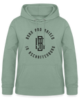 Monogram Frauen Hoodie - Graugrün