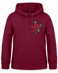 Blume 2 Frauen Hoodie - Bordeaux