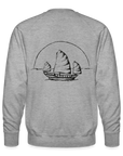 Asia Boot Männer Premium Pullover - Grau meliert