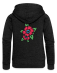 Blume Frauen Premium Kapuzenjacke - Anthrazit