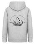 Asia Boot Frauen Hoodie - Hellgrau meliert