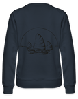 Asia Boot Frauen Premium Pullover - Navy