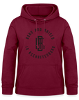 Monogram Frauen Hoodie - Bordeaux
