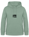 Box Logo Frauen Hoodie - Graugrün