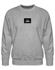 Box Logo Männer Premium Pullover - Grau meliert