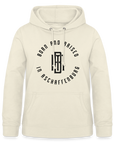Monogram Frauen Hoodie - Vanille-Milchshake