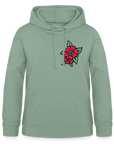 Blume 2 Frauen Hoodie - Graugrün