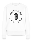 Monogram Frauen Premium Pullover - Weiß
