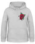 Blume 2 Frauen Hoodie - Hellgrau meliert