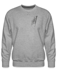 Asia Boot Männer Premium Pullover - Grau meliert