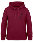 Asia Boot Frauen Hoodie - Bordeaux