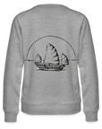 Asia Boot Frauen Premium Pullover - Grau meliert
