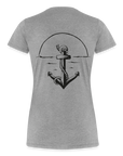 Anker Frauen Premium T-Shirt - Grau meliert