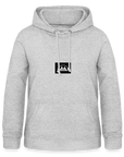 Box Logo Frauen Hoodie - Hellgrau meliert