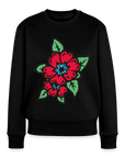 Blume 2 Frauen Premium Pullover - Schwarz