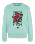 Blume Frauen Premium Pullover - Mint
