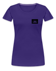 Box Logo Frauen Premium T-Shirt - Lila
