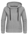Asia Boot Frauen Premium Kapuzenjacke - Grau meliert