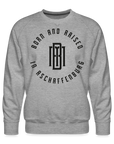 Monogram Männer Premium Pullover - Grau meliert