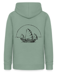 Asia Boot Frauen Hoodie - Graugrün