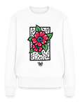 Blume Frauen Premium Pullover - Weiß