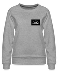 Box Logo Frauen Premium Pullover - Grau meliert