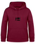 Box Logo Frauen Hoodie - Bordeaux