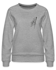 Asia Boot Frauen Premium Pullover - Grau meliert