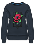 Blume Frauen Premium Pullover - Navy