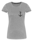 Anker Frauen Premium T-Shirt - Grau meliert