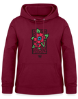 Blume Frauen Hoodie - Bordeaux