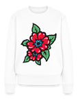 Blume 2 Frauen Premium Pullover - Weiß