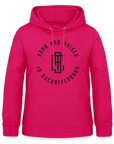 Monogram Frauen Hoodie - dunkles Pink
