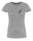 Asia Boot Frauen Premium T-Shirt - Grau meliert