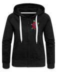 Blume 2 Frauen Premium Kapuzenjacke - Anthrazit