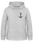 Anker Frauen Hoodie - Hellgrau meliert