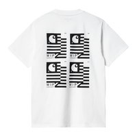 Carhartt WIP S/S Stamp State T-Shirt (white/black) - Blue Mountain Store
