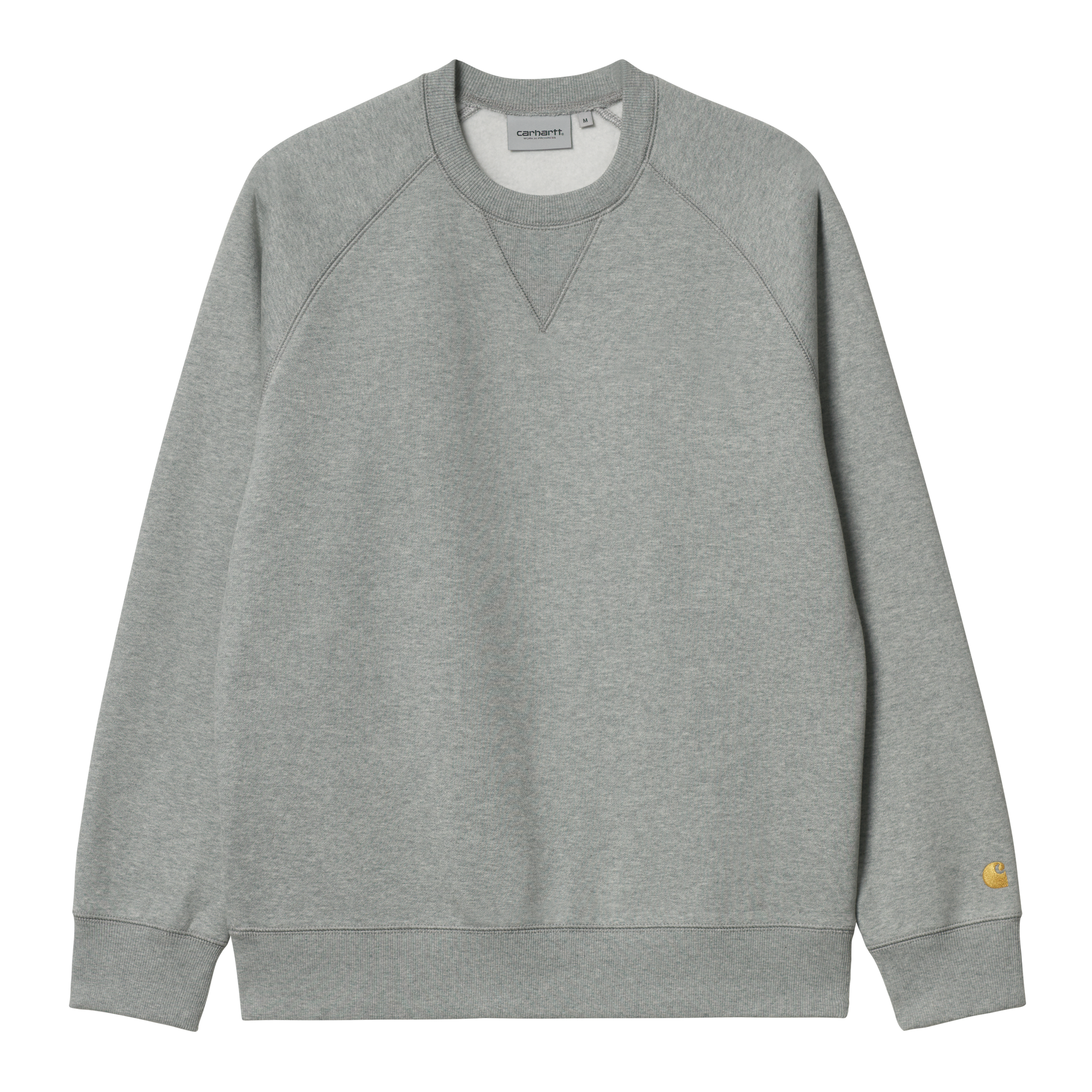 Carhartt WIP Chase Sweat (grey heather/gold) - Blue Mountain Store