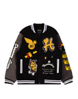 The Hundreds Replay Letterman Jacket (black) - Blue Mountain Store