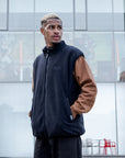 Gramicci Reversible Fleece Vest (dark navy) - Blue Mountain Store