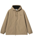 Carhartt WIP Hooded Coach Jacket (leather/black) - Blue Mountain Store
