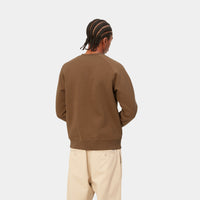 Carhartt WIP Chase Sweat (tamarind/gold) - Blue Mountain Store