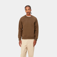 Carhartt WIP Chase Sweat (tamarind/gold) - Blue Mountain Store